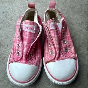 Pink Plaid Converse Chuck Taylor All Star Toddler Sneakers